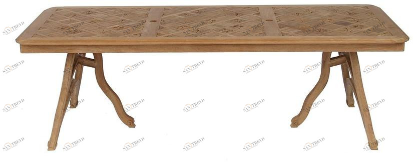 ASTELLO Прямоугольный садовый стол из тика Passiflore sun-id-1484832