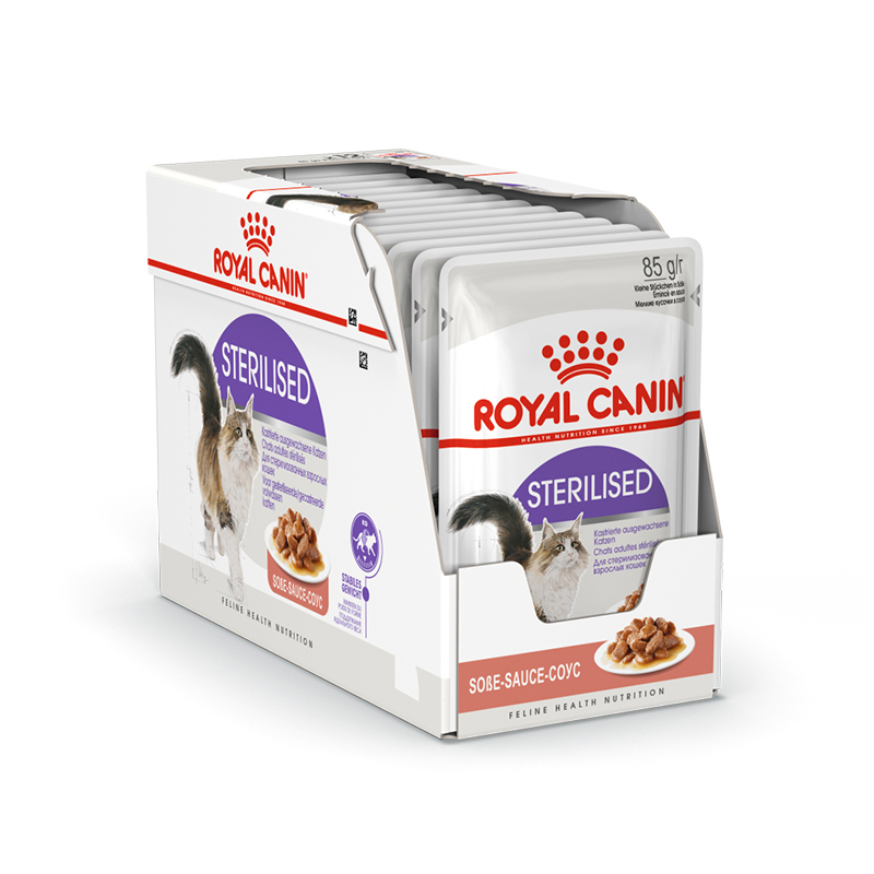 ПР0042547*12 Корм для кошек Sterilised мусс пауч (упаковка - 12 шт) ROYAL CANIN 
