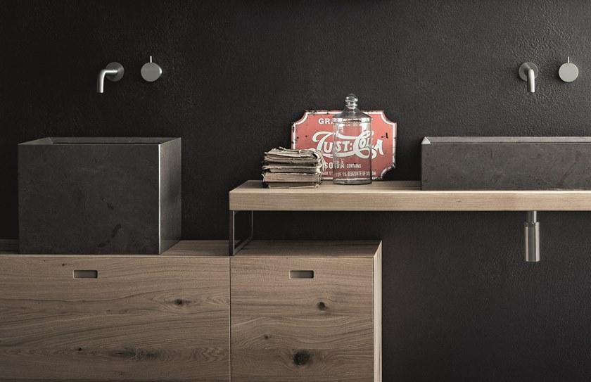 NOVELLO Двойная тумба под умывальник из дуба с зеркалом Craft 2.0 sun-id-1363592 - Вид №1