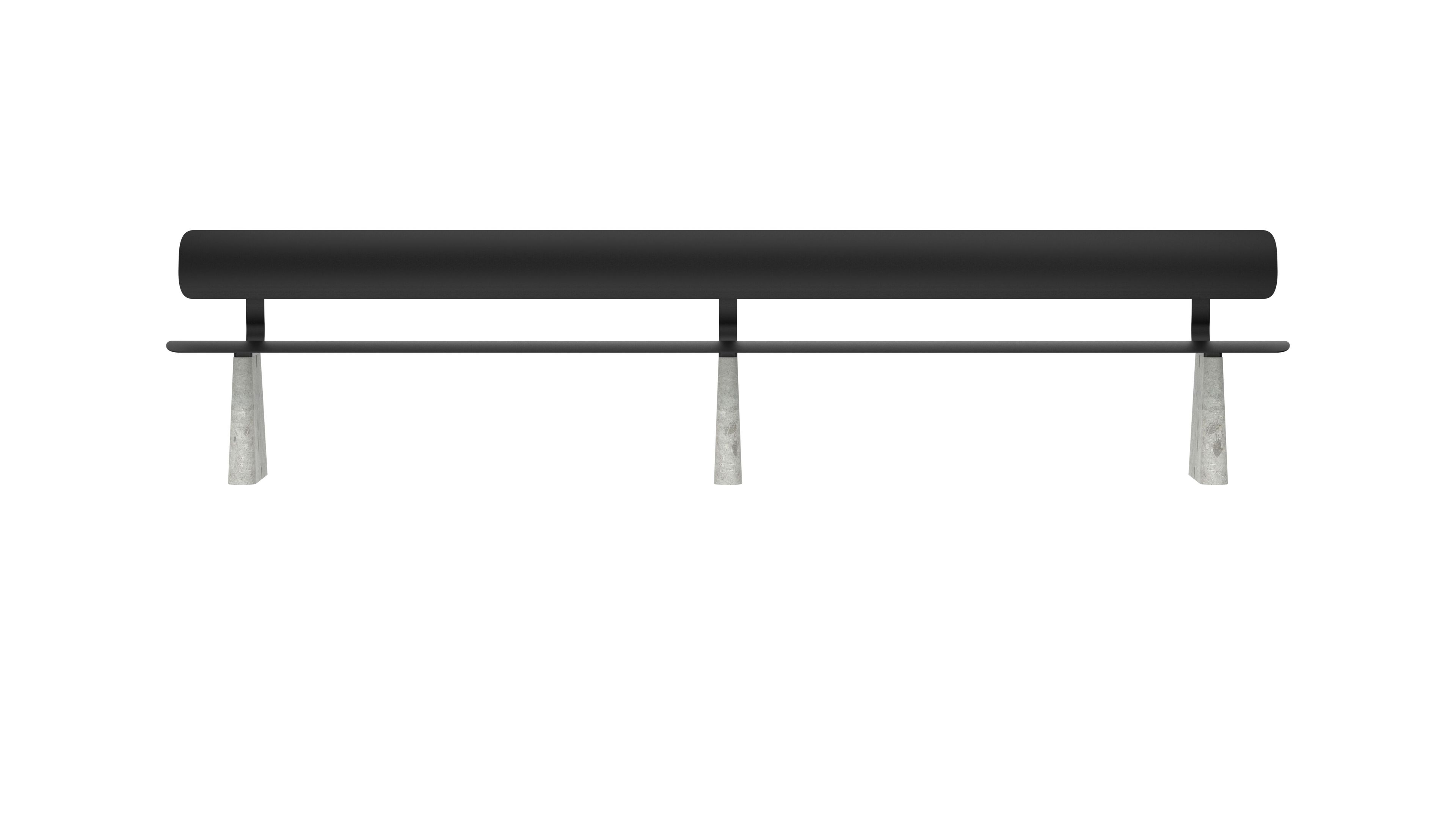 Стальная скамья с порошковым покрытием со спинкой FUNCTIONALS BEN ARCH-00041367 - Вид №27