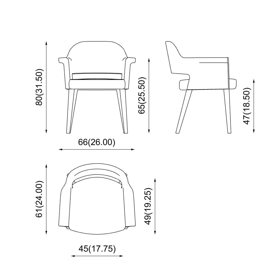 Кресло с подлокотниками PIAVAL DAFNE ARCH-00072080 - Вид №4