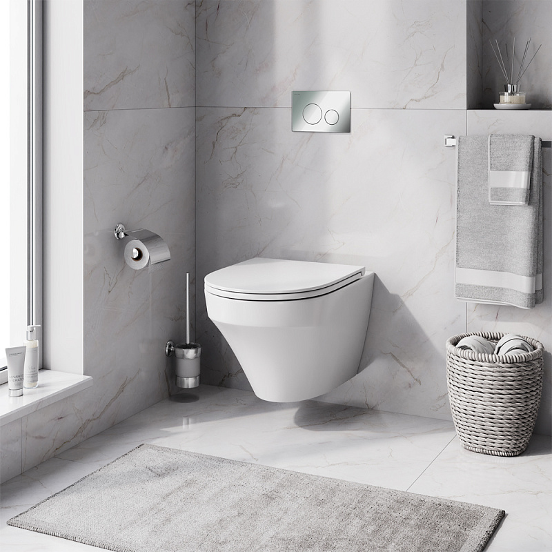 IS49051.501700 Инсталл с клав Pro L глянц хром с подв унит FlashClean с сид м/л AM.PM Inspire - Вид №1