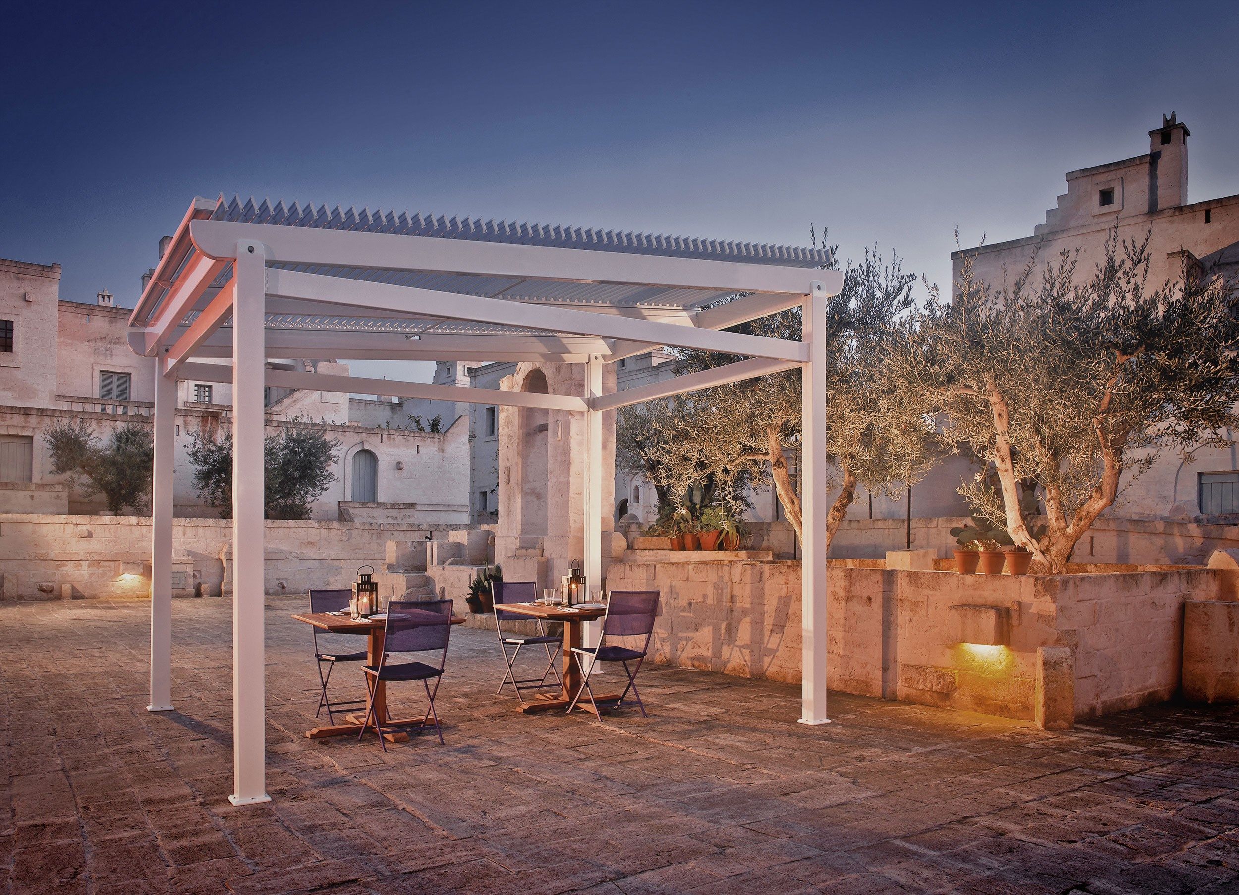 Алюминиевая пергола с поворотными пластинами Mv Line биоклиматические ARCH-00078771 - Вид №4