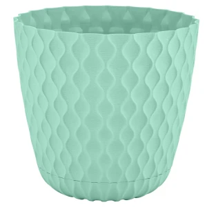 Горшок цветочный INGREEN Spring ø20.5 см 4.7 л пластиковый зеленый 89411080
