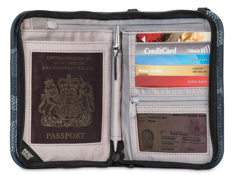 10561802 Кошелек-органайзер 10561 V150 Anti-theft RFID Blocking Compact Organizer PacSafe RFIDsafe  - Вид №1