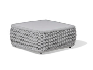 Морской канат низкий квадратный садовый столик