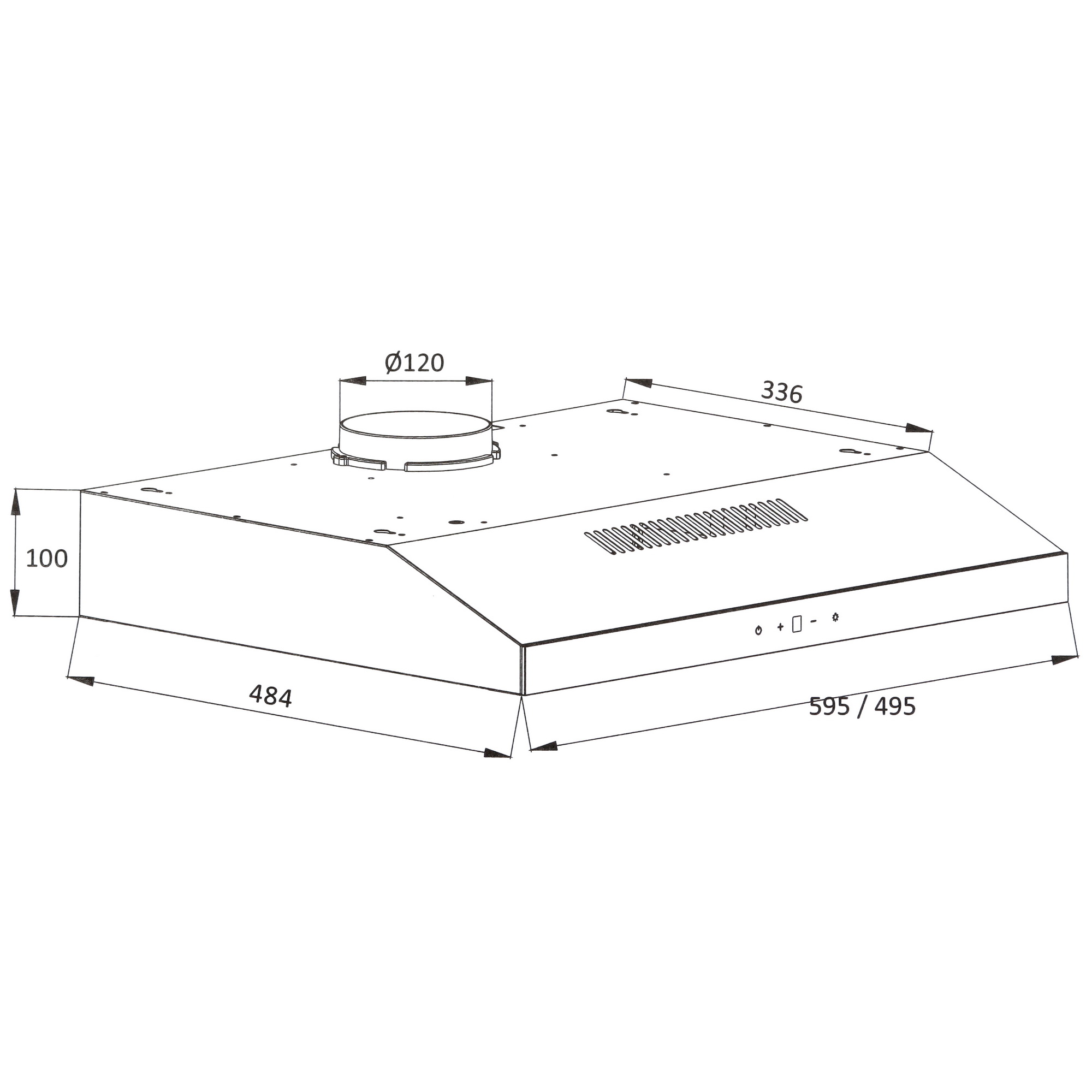 9161179 Вытяжка подвесная DEXP SH60-SVF белый/белый STDN-0141027 - Вид №8