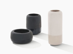 Круглый садовый горшок из глазурованной керамики