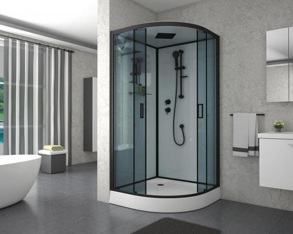 Душевая кабина NG-6901 BLACK (900х900х2100) Santreyd NG-6901-01BLACK - Вид №1