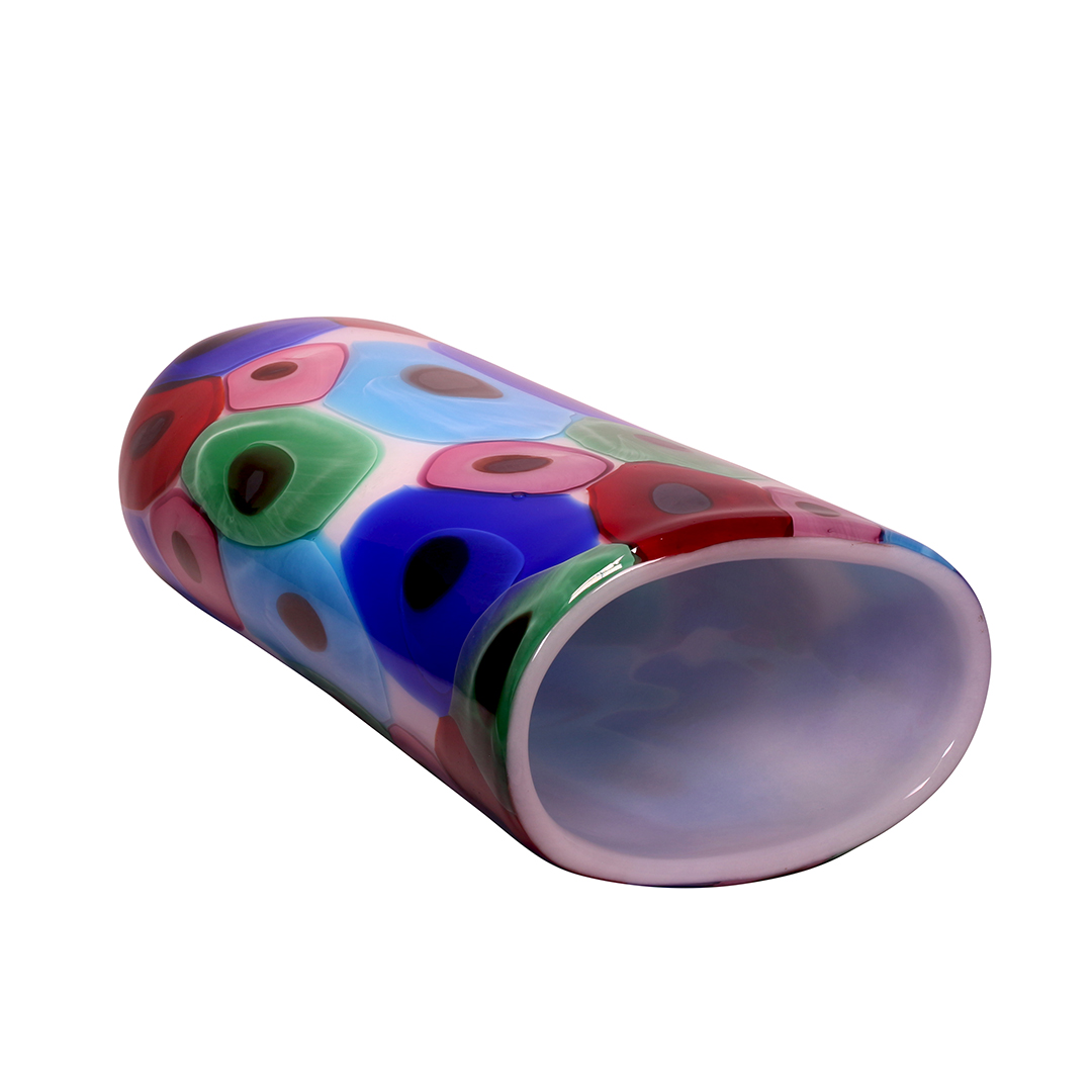 4554 ORIGINALMURANOGLASS Ваза Попугай - Дутое стекло - муранское стекло OMG 25 см  - Вид №1