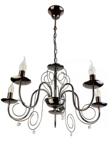 Подвесная люстра Toplight Sylvia TL6040D-05BC TOPLIGHT SYLVIA 186538 Черный