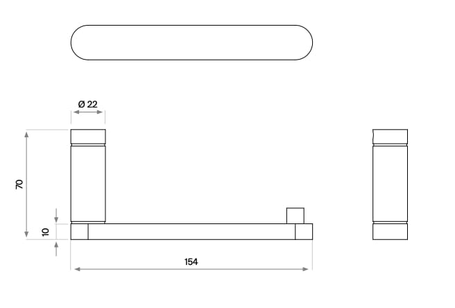 Держатель рулона из нержавеющей стали COCOON John Pawson ARCH-00105156 - Вид №2