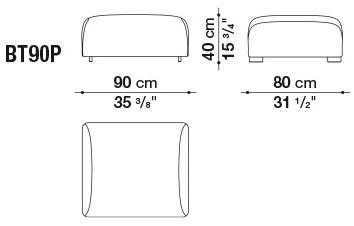 B&B Italia Outdoor Модульный угловой диван из ткани Butterfly sun-id-1421119 - Вид №14