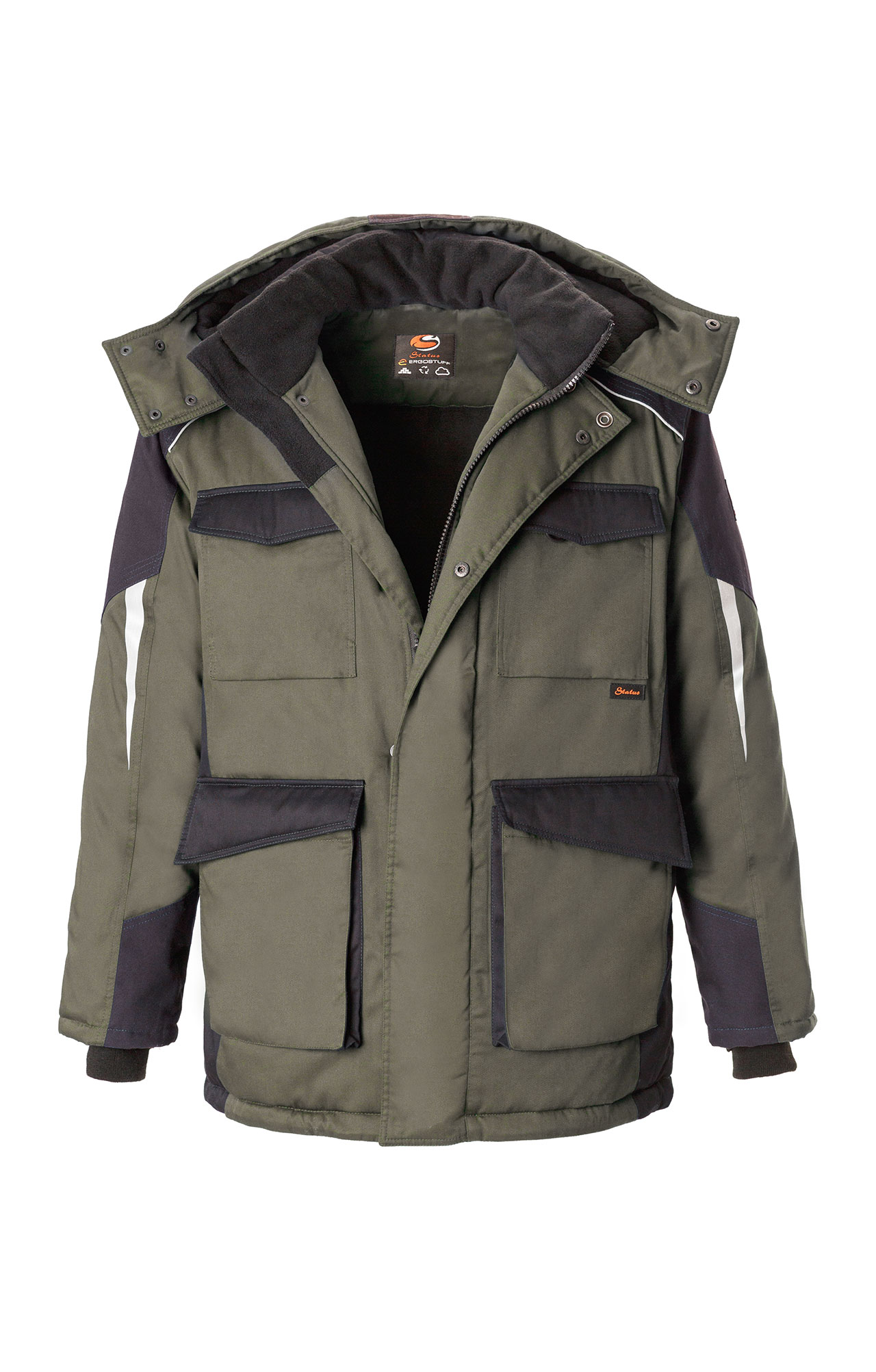 5037892 Костюм утепленный серый хаки графит STATUS  Зимняя спецодежда  размер 44-46/170-176  - Вид №3