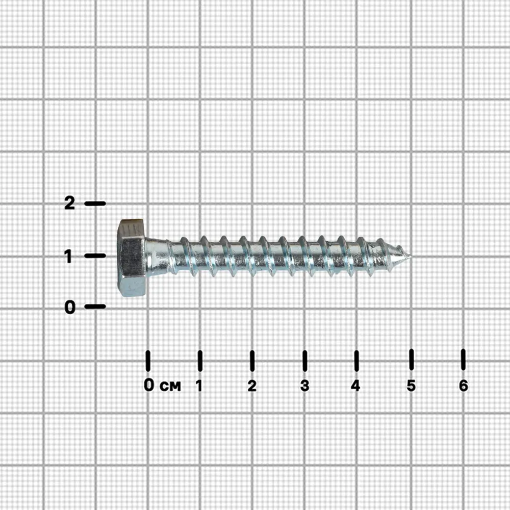 Болт сантехнический DILWIS оцинкованный 8×50 мм с шестигранной головкой 89384841 STLM-1567306 - Вид №2