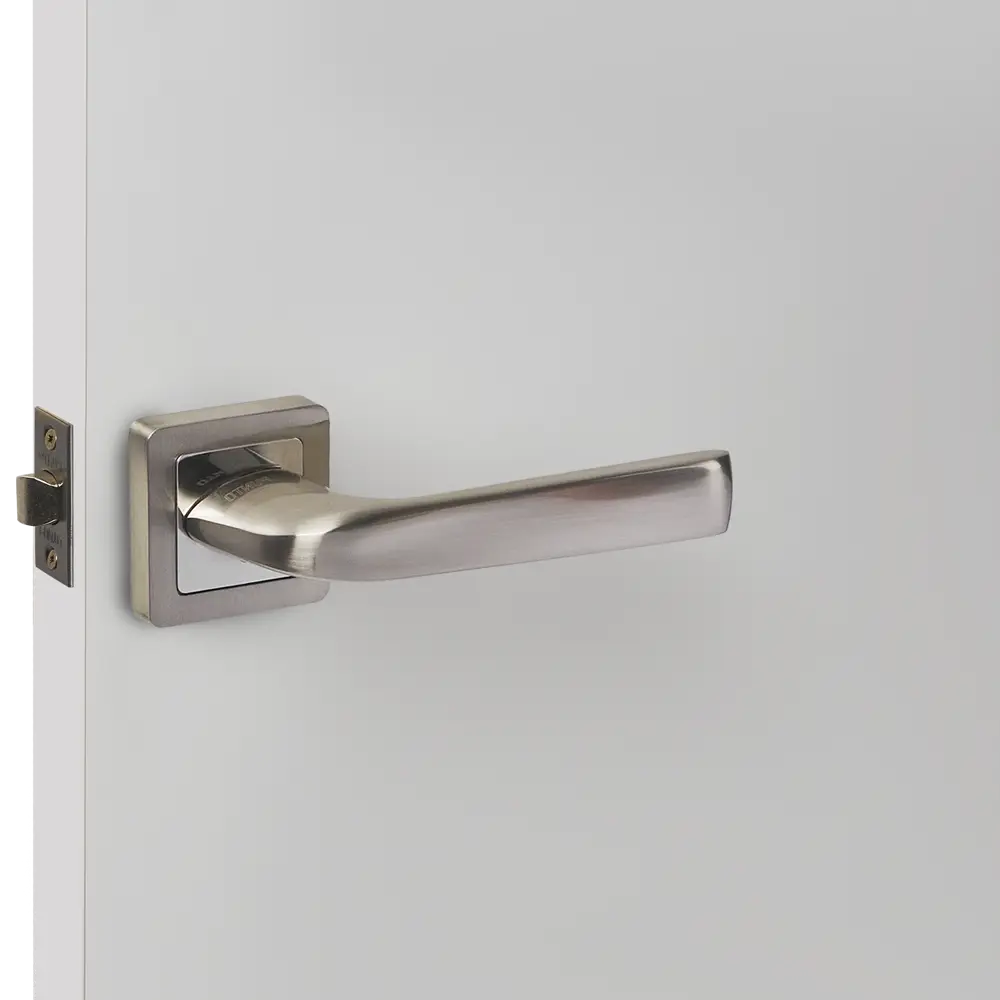 Дверные ручки Punto Saturn без запирания цвет матовый никель/хром STLM-2196016 - Вид №5