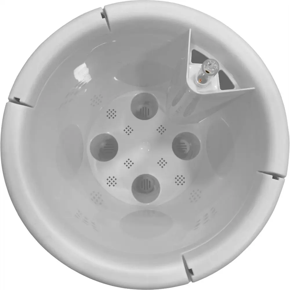 Горшок цветочный с автополивом Ingreen ø25 h28.7 см v9 л с автополивом пластик белый Munchen STLM-2115755 - Вид №1