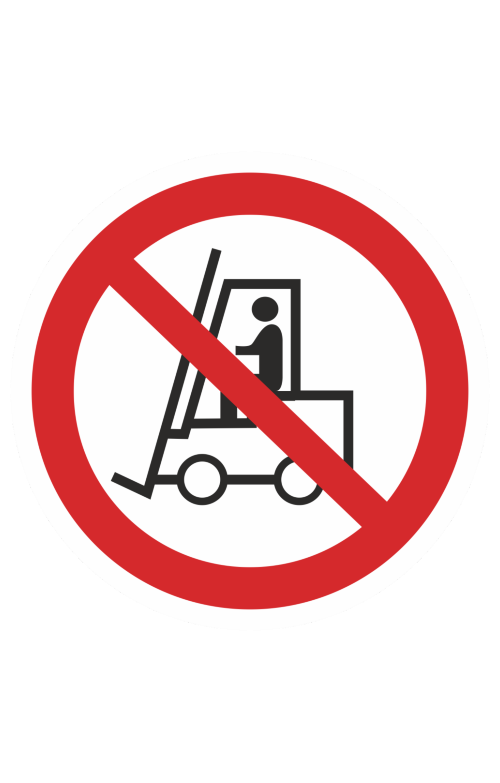 68306 Знак "Запрещается движение средств напольного транспорта"  Запрещающие знаки размер 100 х 100 мм Спецодежда 