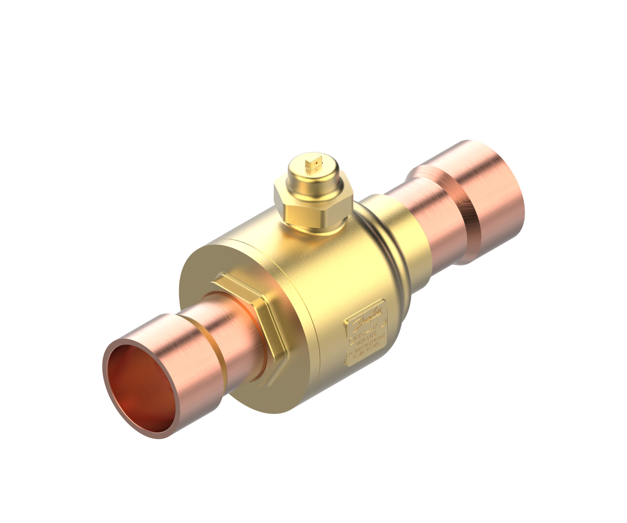 Danfoss GBCT — Запорные шаровые краны для CO2 140 бар GBCT 18s Кран шаровый 009L6588  - Вид №3