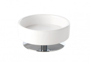 OP09ap(08) Stil Haus Opera, настольная керамическая мыльница, цвет хром