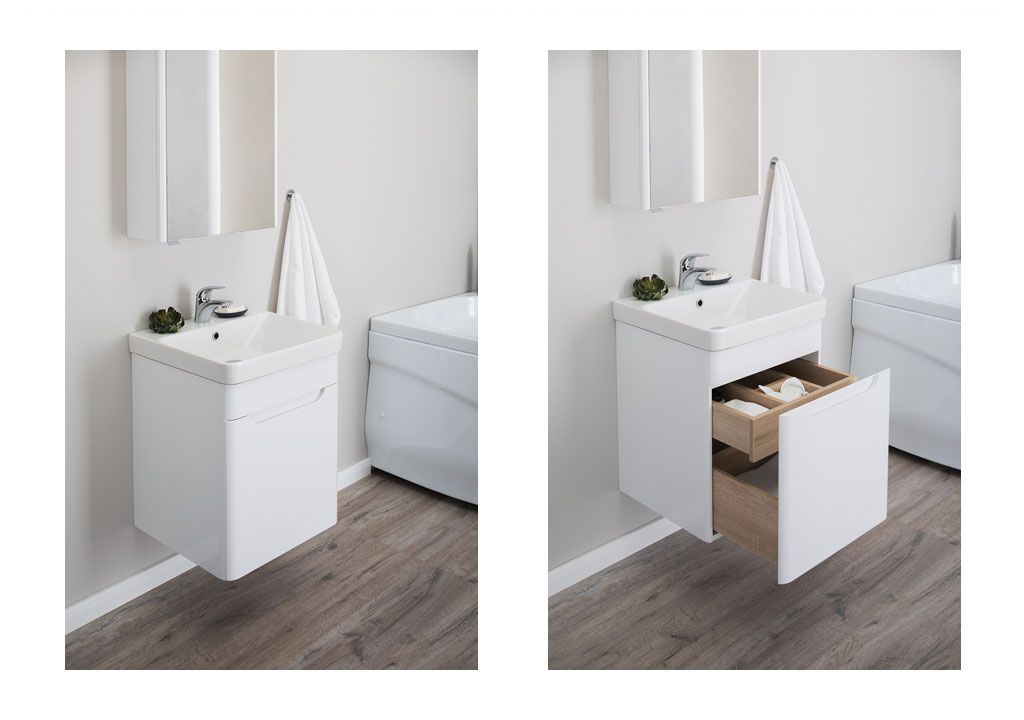Тумба под раковину Aquanet София 50 белый sun-id-275444 - Вид №6