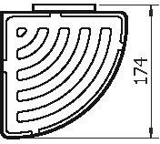 75260 Душевая полка подвесная цвет хром LANGBERGER VICO - Вид №3