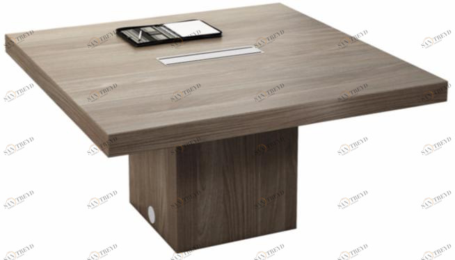 Quadrifoglio Квадратный стол для переговоров с системой управления кабелями T45 sun-id-1473488