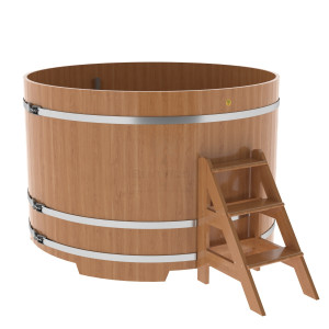 1339 Купель круглая из дуба d=1,80х1,2 натуральная Alyarus