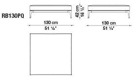 B&B Italia Outdoor 2-местный тканевый садовый диван Ribes sun-id-1372306 - Вид №4