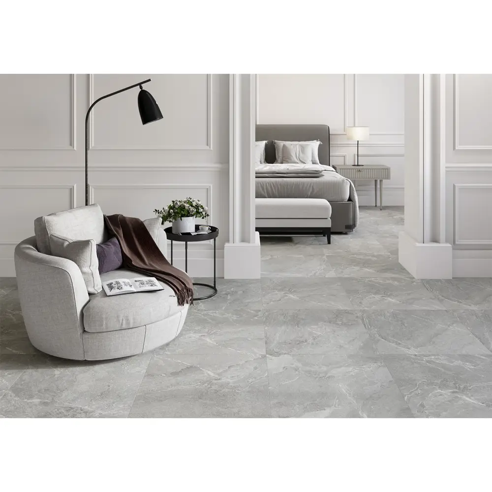 Глазурованный керамогранит Alma Ceramica Cassiopeia 60x60 см 1.8 м² матовый цвет серый STLM-2155159