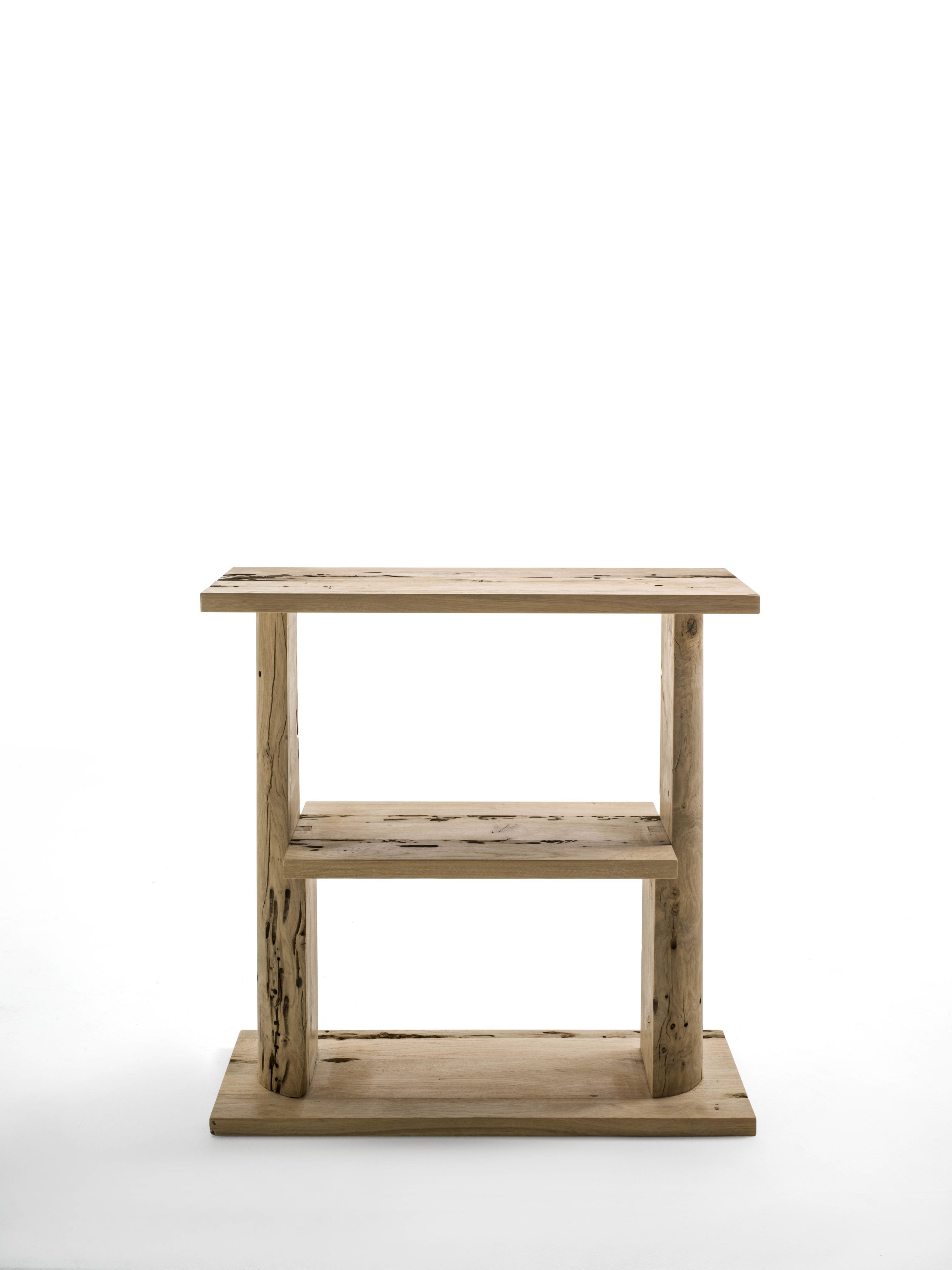 Двухсторонний книжный шкаф из дерева briccola Riva 1920 NOTCH SHELF ARCH-00024818