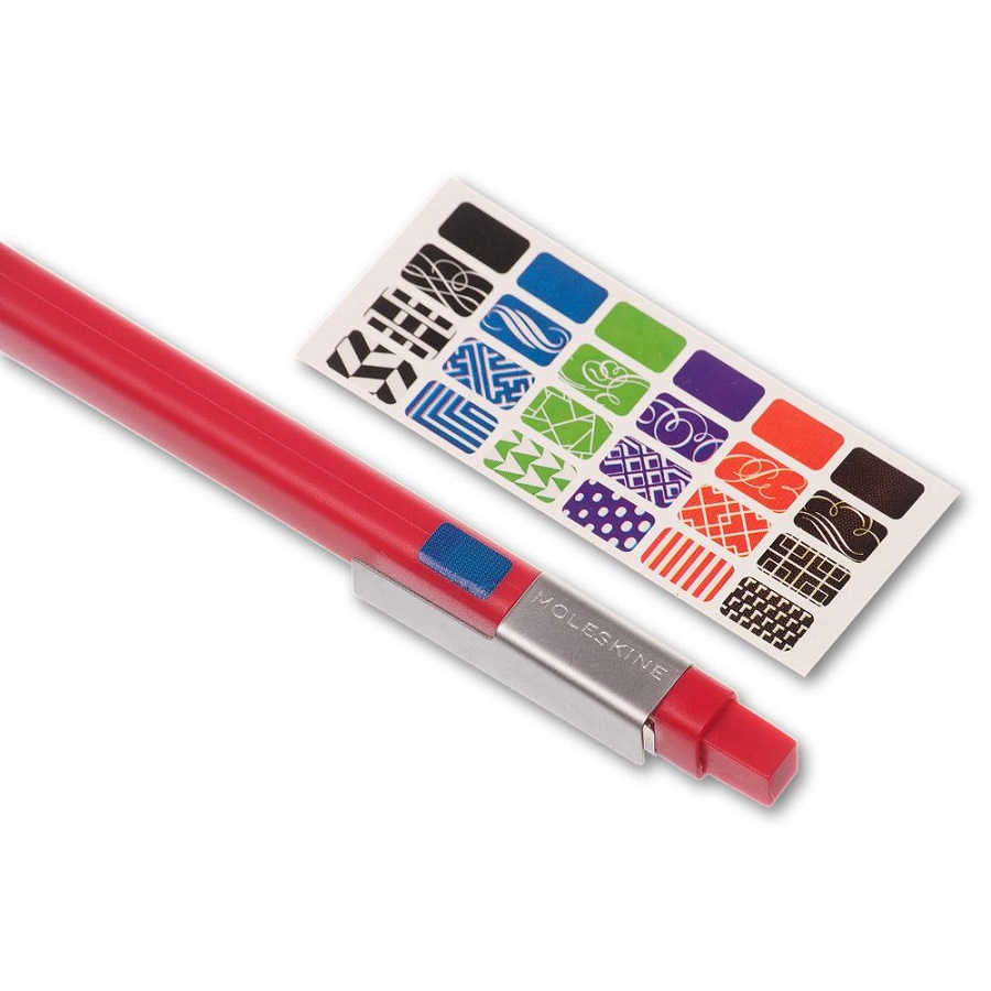 Ручка шариковая Moleskine CLASSIC CLICK (EW61CF910), черные чернила, красная 1004450 - Вид №3