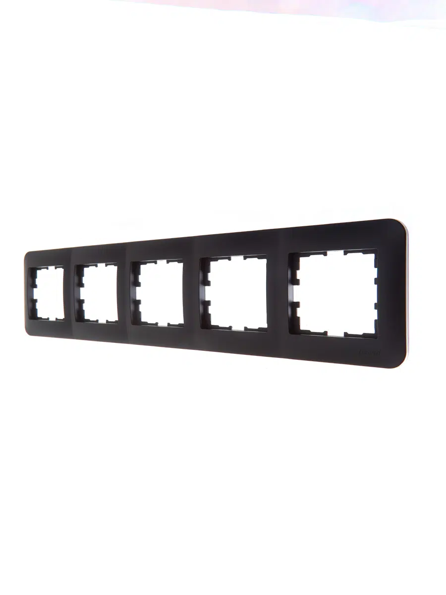 ASTI Рамка 5-ая горизонтальная б/вст чёрный бархат LEZARD 7081-4200-150 - Вид №2