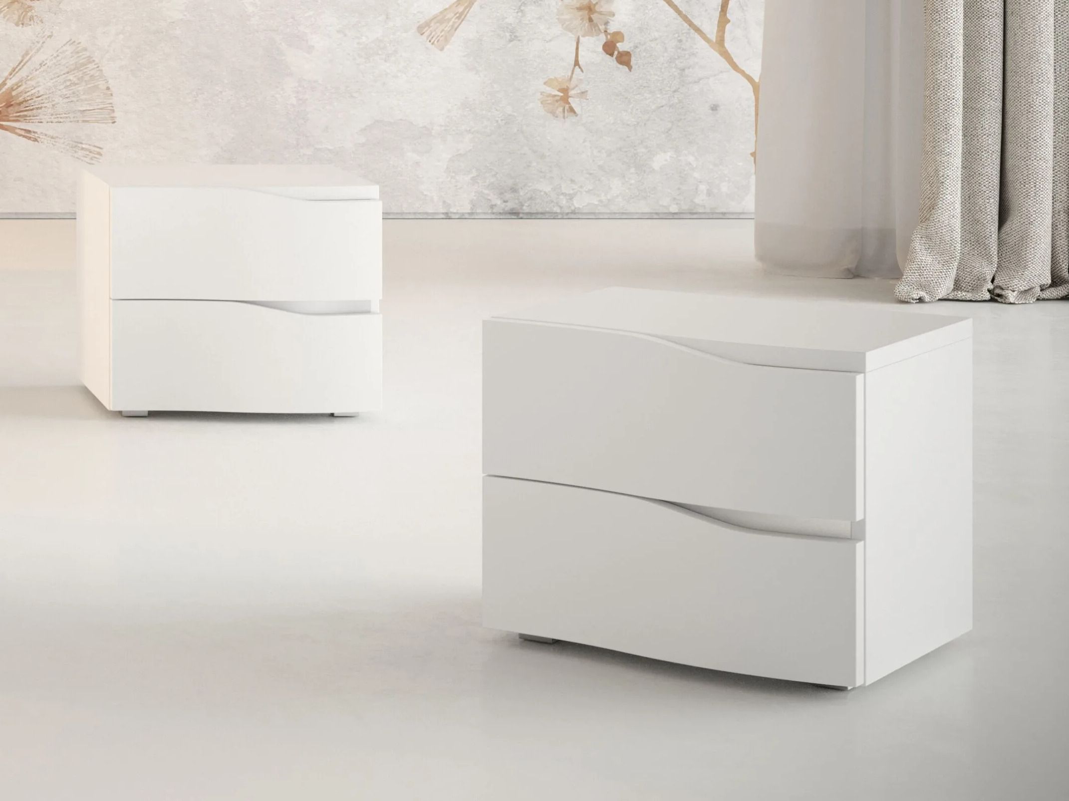 Деревянная прямоугольная тумбочка с ящиками Giessegi Дамаск ARCH-00041579