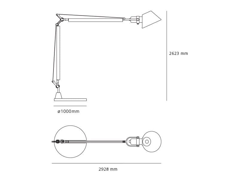 Напольный напольный светильник с гибкой рукояткой Artemide Птолемей ARCH-00019136 - Вид №2