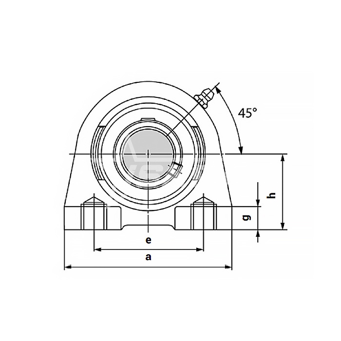 IS1963 Подшипниковый узел UCPA207 ISKRA  - Вид №1