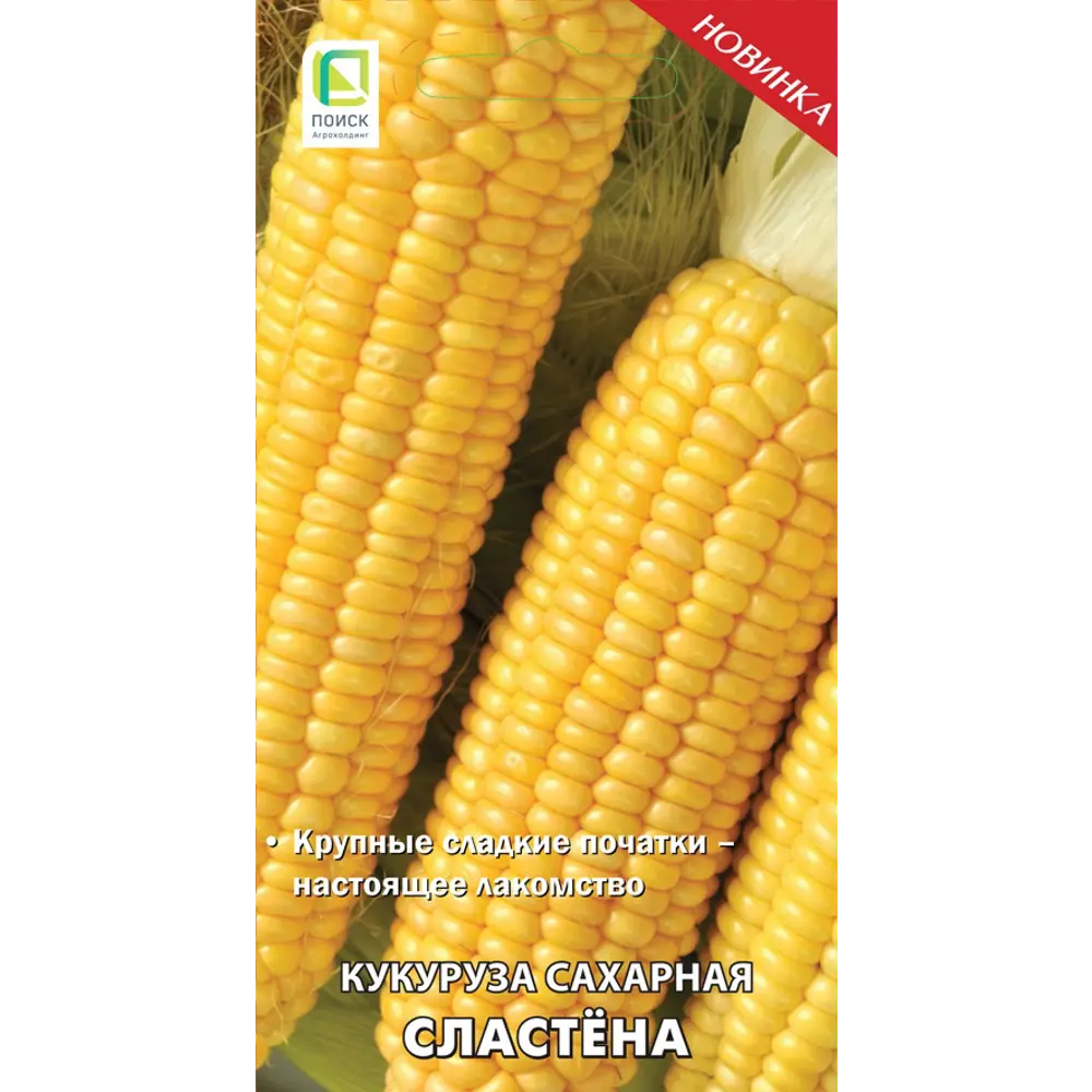 Семена кукурузы ПОИСК Сластена - сахарный сорт для свежего употребления и заготовок 86217892 STLM-0066892