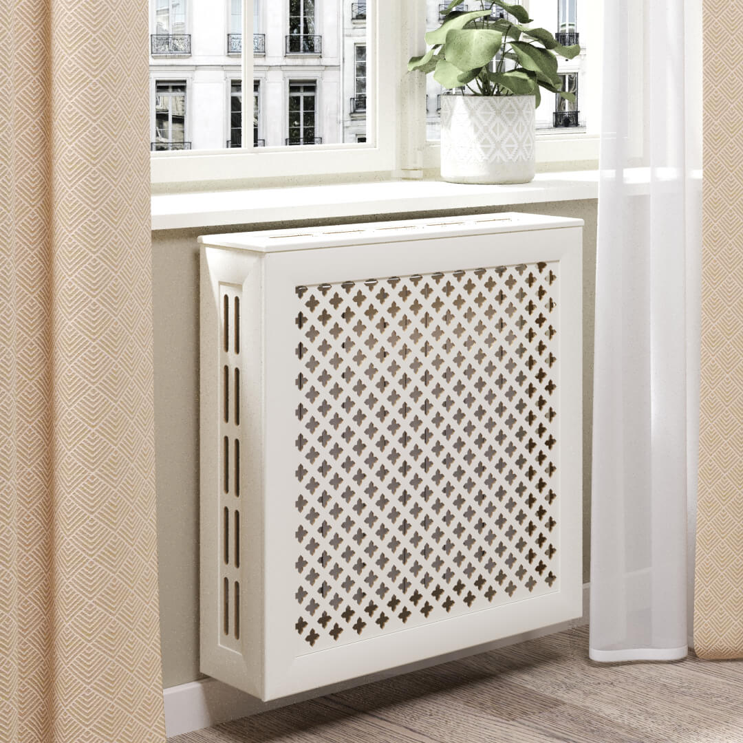 Экран для радиатора 60х60 см Готико белый STELLA Standart STSR-1108 - Вид №1