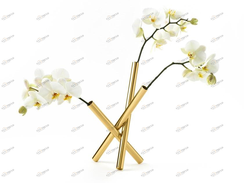 GHIDINI1961 Ваза из латуни Sticks Cb501pb102