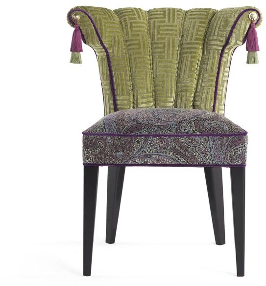 ETRO Home Interiors Стул из мягкой ткани  E.fes.131.a  - Вид №1