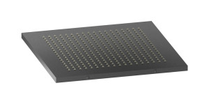 Полувстраиваемая душевая лейка с дождевой струей WE ARE IB av320cs Brushed Black Chrome Aqua