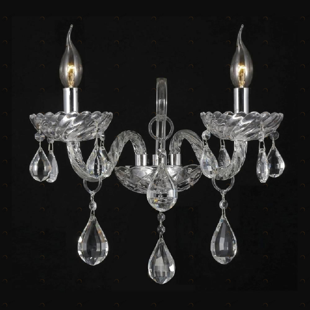 Бра Crystal Lux Cove AP2 CRYSTAL LUX СВЕЧА 077446 Белый;прозрачный 