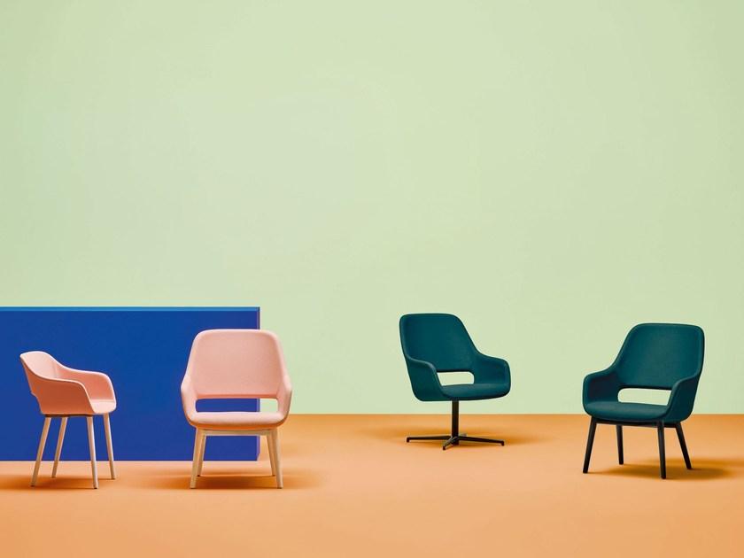 Pedrali Поворотное тканевое кресло с подлокотниками Babila 2789 - Вид №3