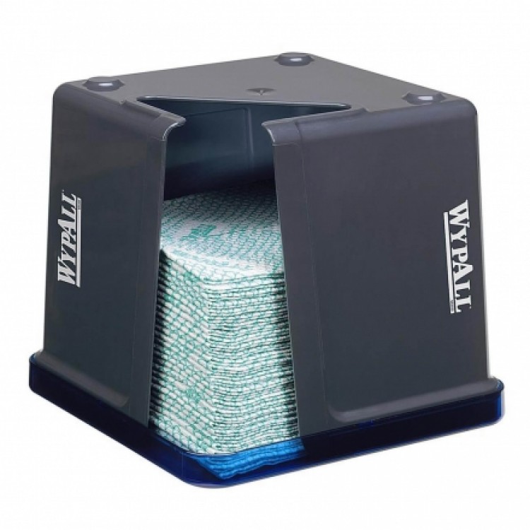 7969 Kimberly Clark Диспенсер для протирочных салфеток WypAll сложенных в четверо черный Kimberly Clark Professional 7969 черный  - Вид №1