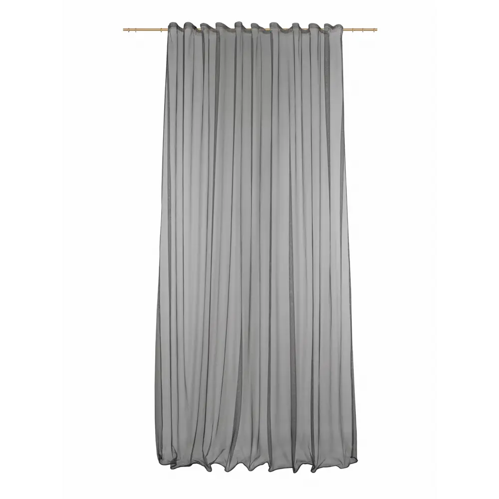 Тюль на ленте Baccarat 250x280 см цвет серый MIAMOZA STLM-2103255 - Вид №1