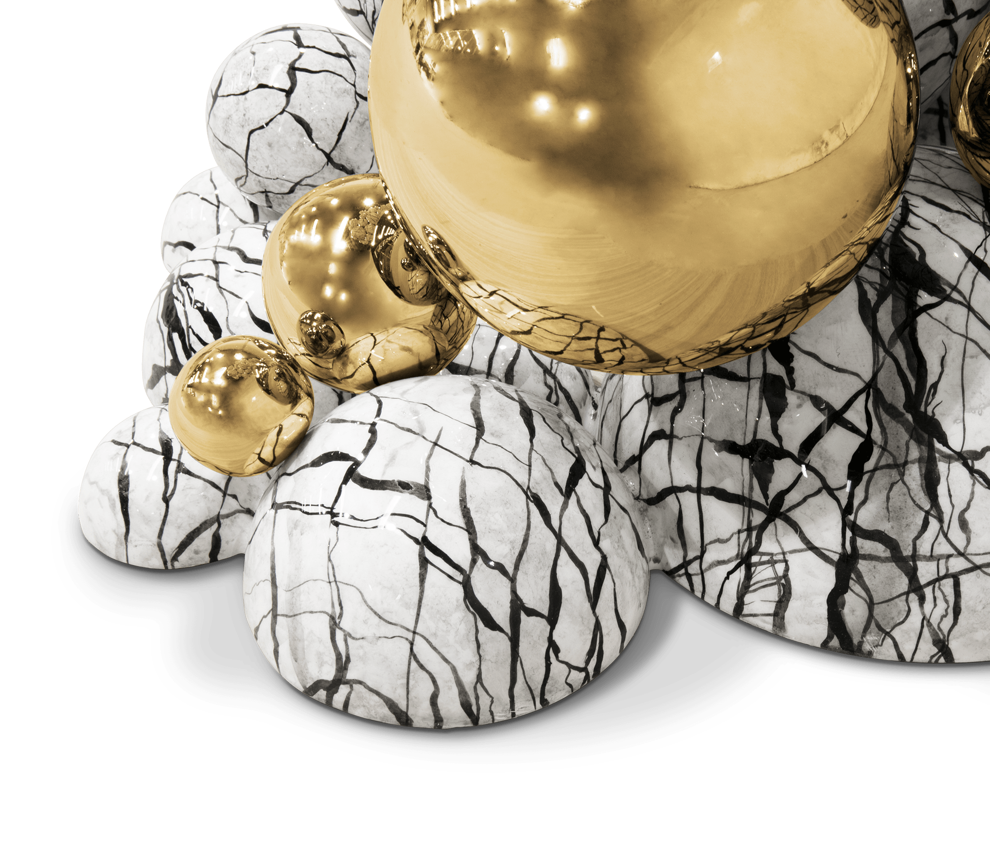 0-110 Консоль Newton из искусственного мрамора Boca Do Lobo  - Вид №7