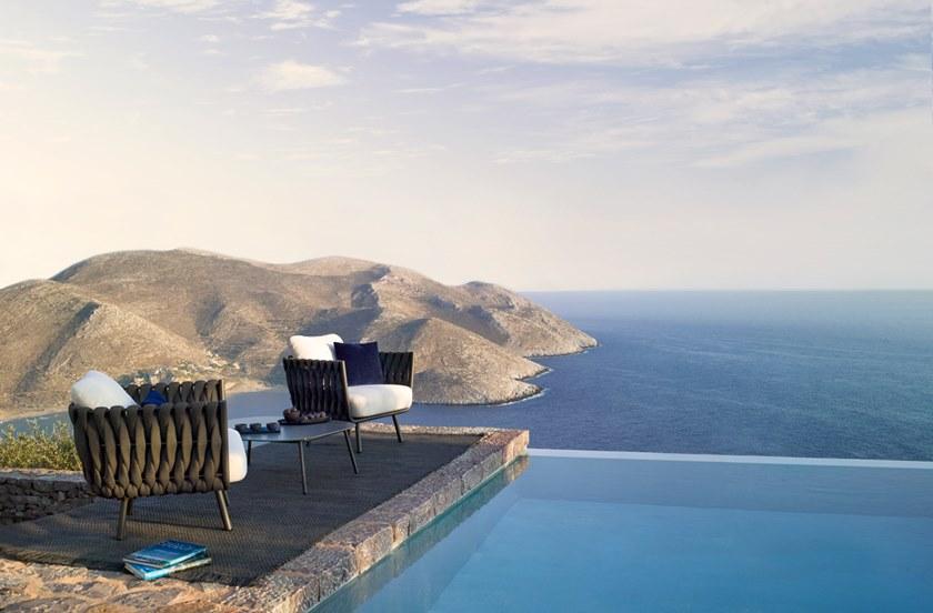 TRIBÙ Низкий прямоугольный садовый столик из керамики Tosca sun-id-1423413 - Вид №3