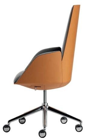 Poltrona Frau Кресло для руководителя из ткани с 5 спицами на колесиках L'ufficio - poltrone ufficio sun-id-1499788 - Вид №1