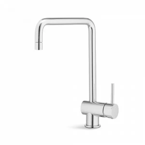 Смеситель для мойки однорычажный, квадратный и трубчатый с поворотным изливом XT NEWFORM Италия