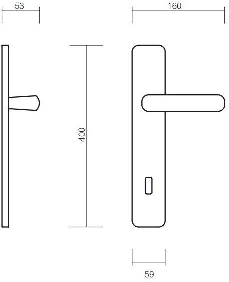 Pasini Латунная ручка на пластине  8420  - Вид №2